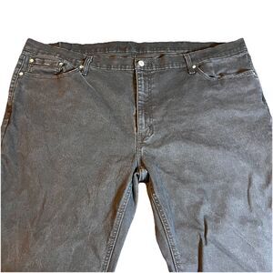 Levis 541 Jeans Mens 31x28 Black Slim Straight Stretch Denim Dark Wash